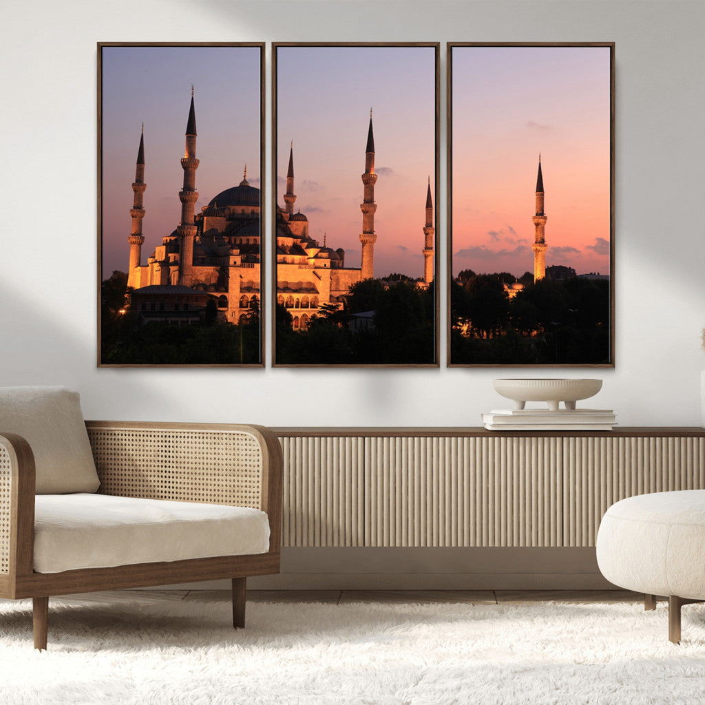 Wall Art Turkey Istanbul Skyline Canvas Print