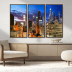 Los Angeles Night Wall Art Canvas Print