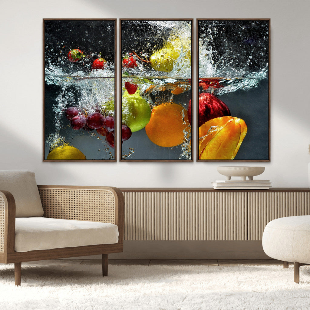 Kitchen Vegetables World Wall Art Canvas Print