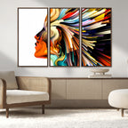 Profile Colors Canvas Print