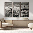 Cow Focus Canvas Wall Art Print