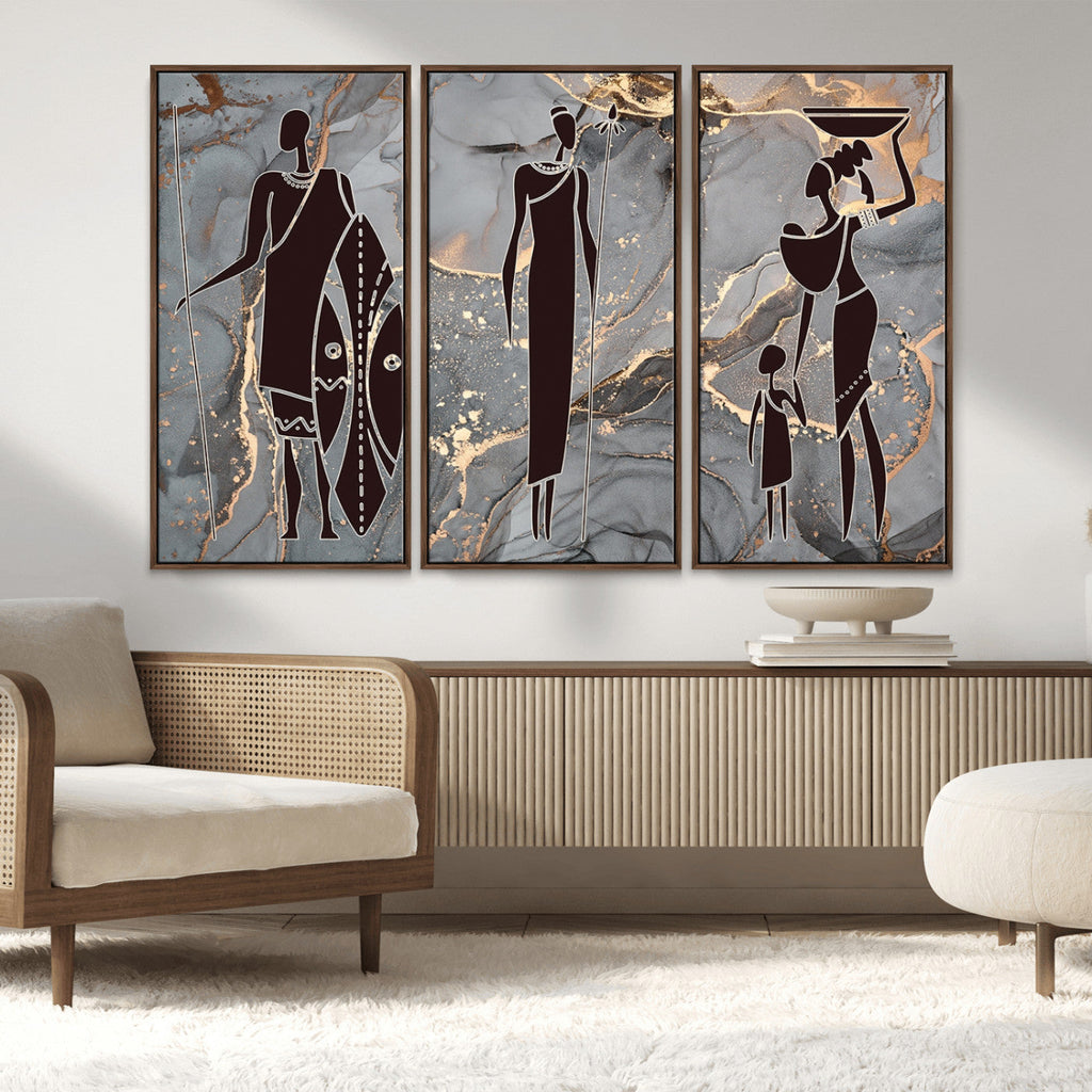 African American Wall Art | Elegant African Women Canvas Print
