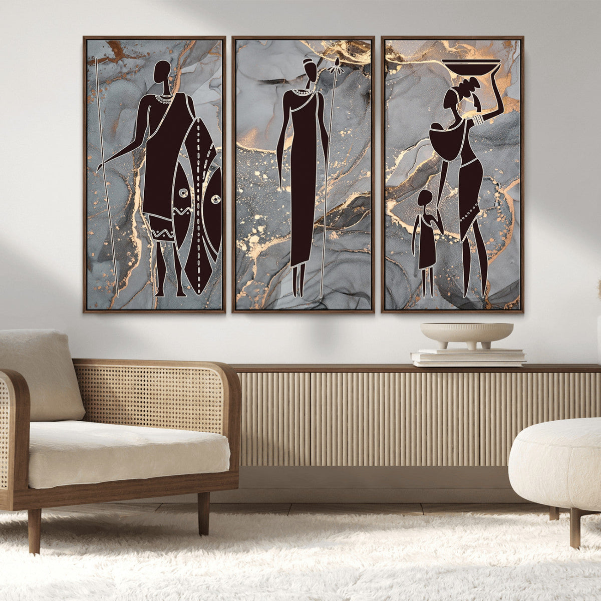 African American Wall Art | Elegant African Women Canvas Print