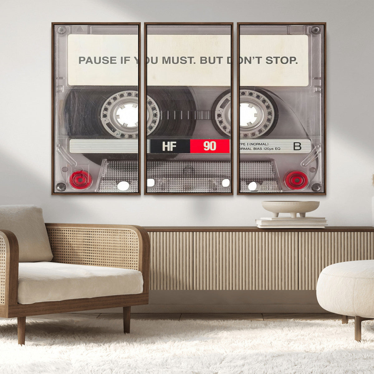 Music Cassette Iconic Wall Art Canvas Print