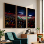 Rutgers Scarlet Knights Football Team Print, SHI Stadium, Framed and Ready to Hang
