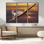Old War Plane Wall Art Canvas Print