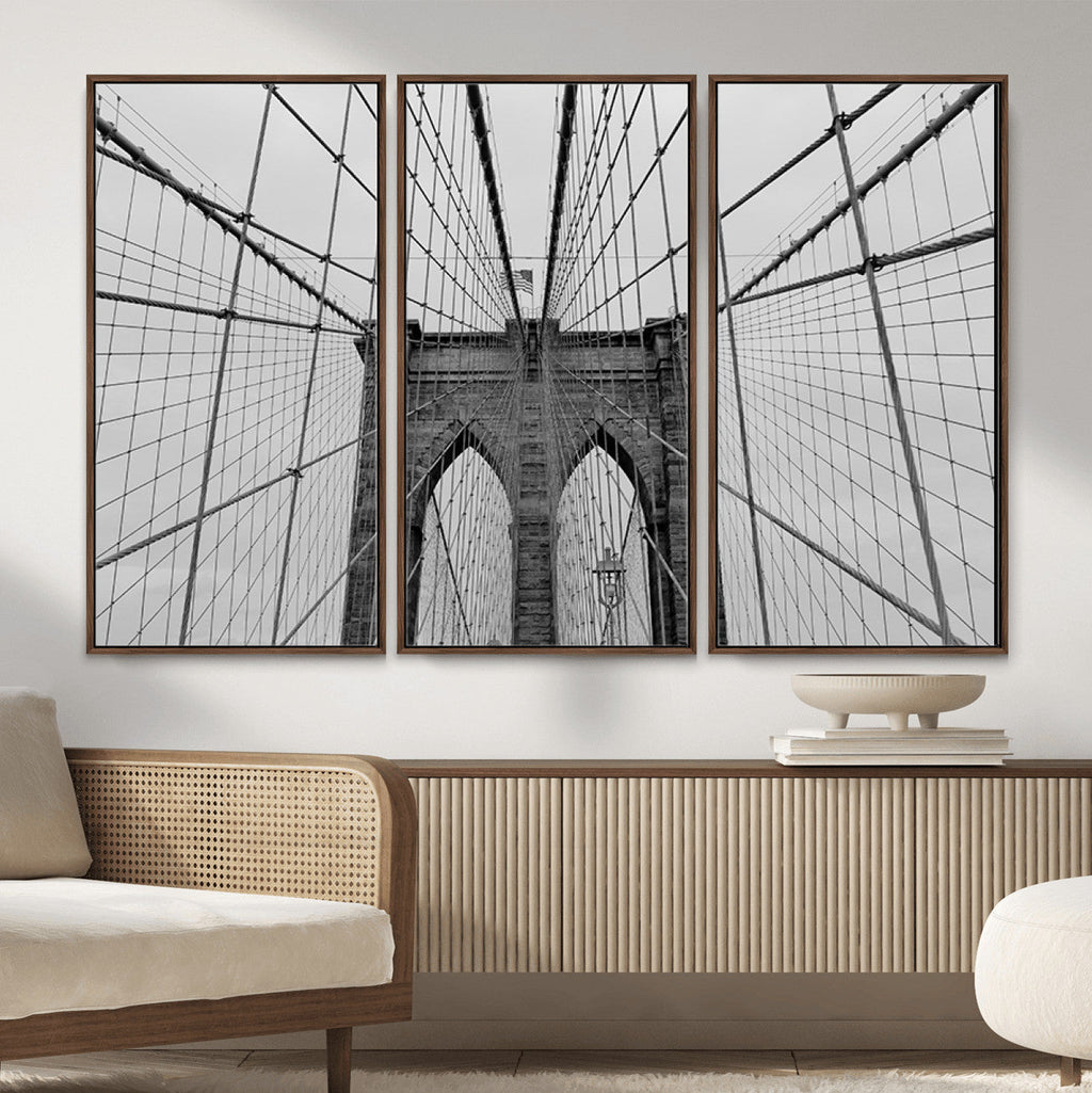 Large Brooklyn Bridge Wall Art Canvas Print