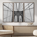 Large Brooklyn Bridge Wall Art Canvas Print