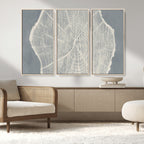 Abstract Tree Ring Wall Art Canvas Print, Framed and Ready to Hang
