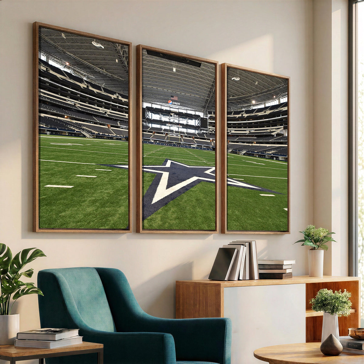 Dallas Cowboys Football Team Print - Arlington AT&T Stadium