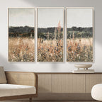 Rustic Field Landscape Wall Art Print, Giclee Canvas Wall Art