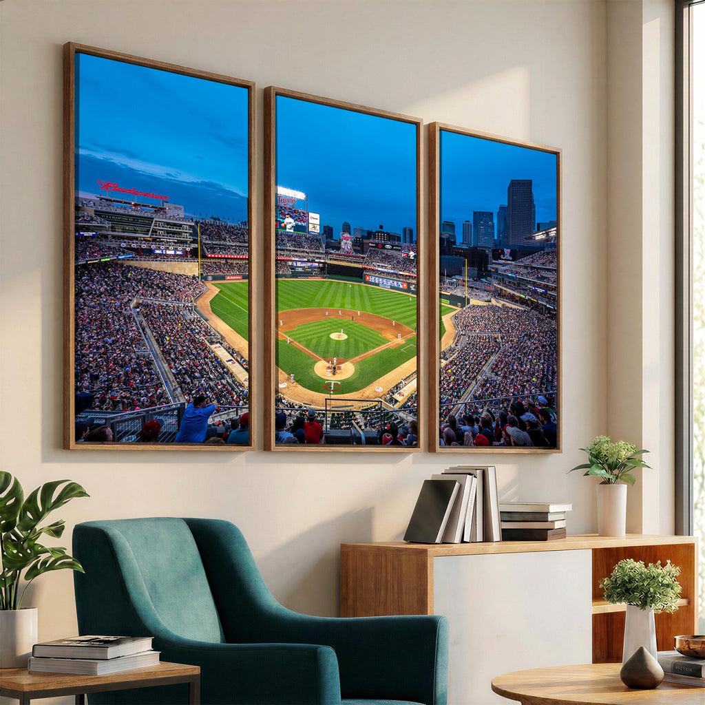 Target Field Stadium Wall Art Canvas Print, Minnesota Twins