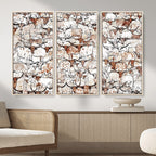 Abstract Longhorn Herd Wall Art Canvas Print