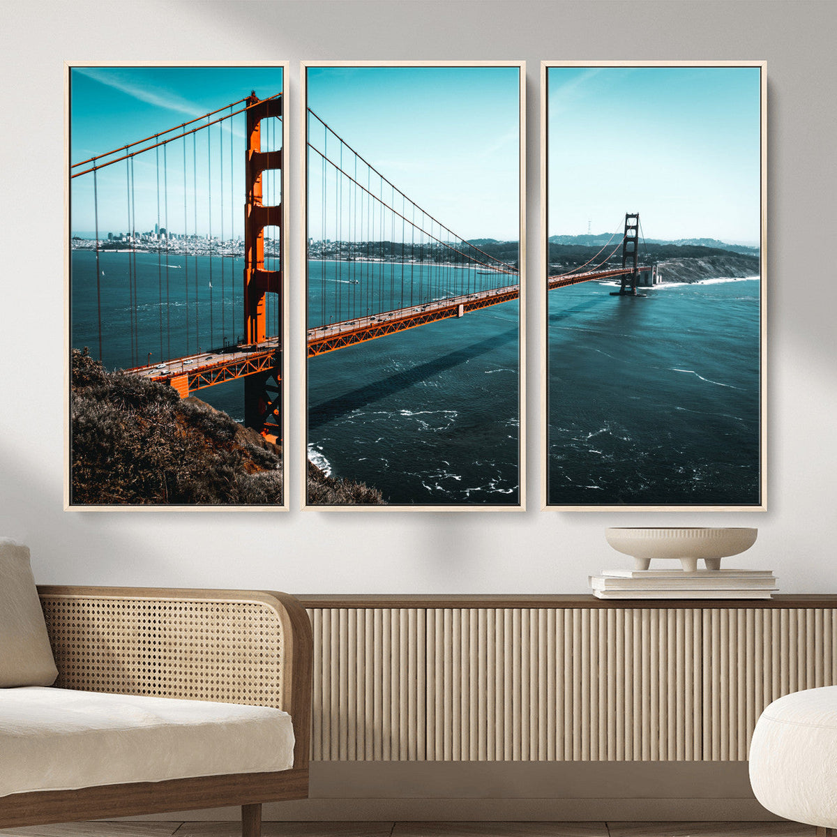 Golden Gate Bridge Wall Art Canvas Print | San Francisco Landmark Photography