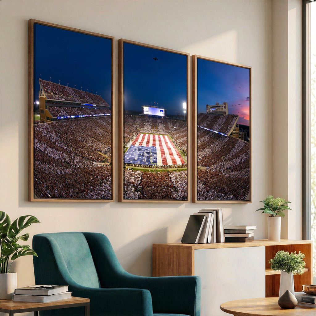 Oklahoma Sooners Memorial Stadium Wall Art Canvas Print