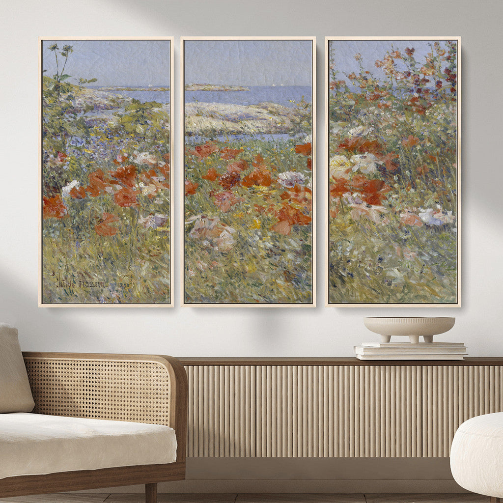 Childe Hassam Celia Thaxter Garden Canvas | 1890 American Impressionist Print