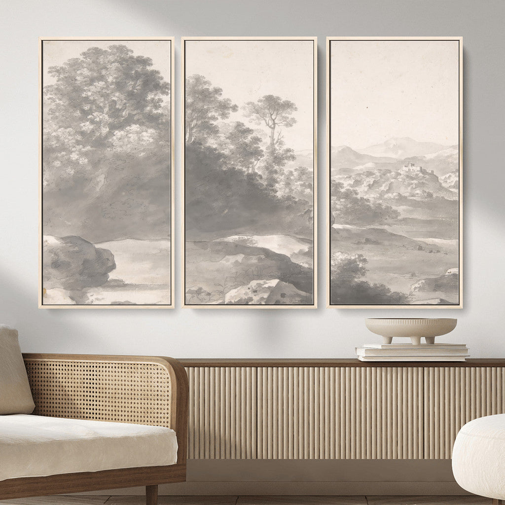 Van Poelenburch Landscape Canvas Wall Art | Dutch Golden Age