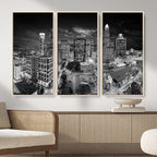 Charlotte Skyline Canvas Wall Art Print | North Carolina Cityscape