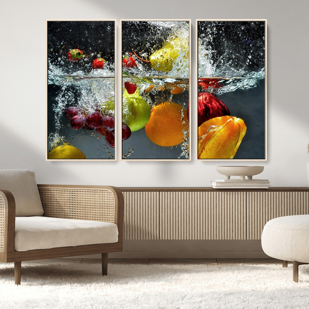 Kitchen Vegetables World Wall Art Canvas Print
