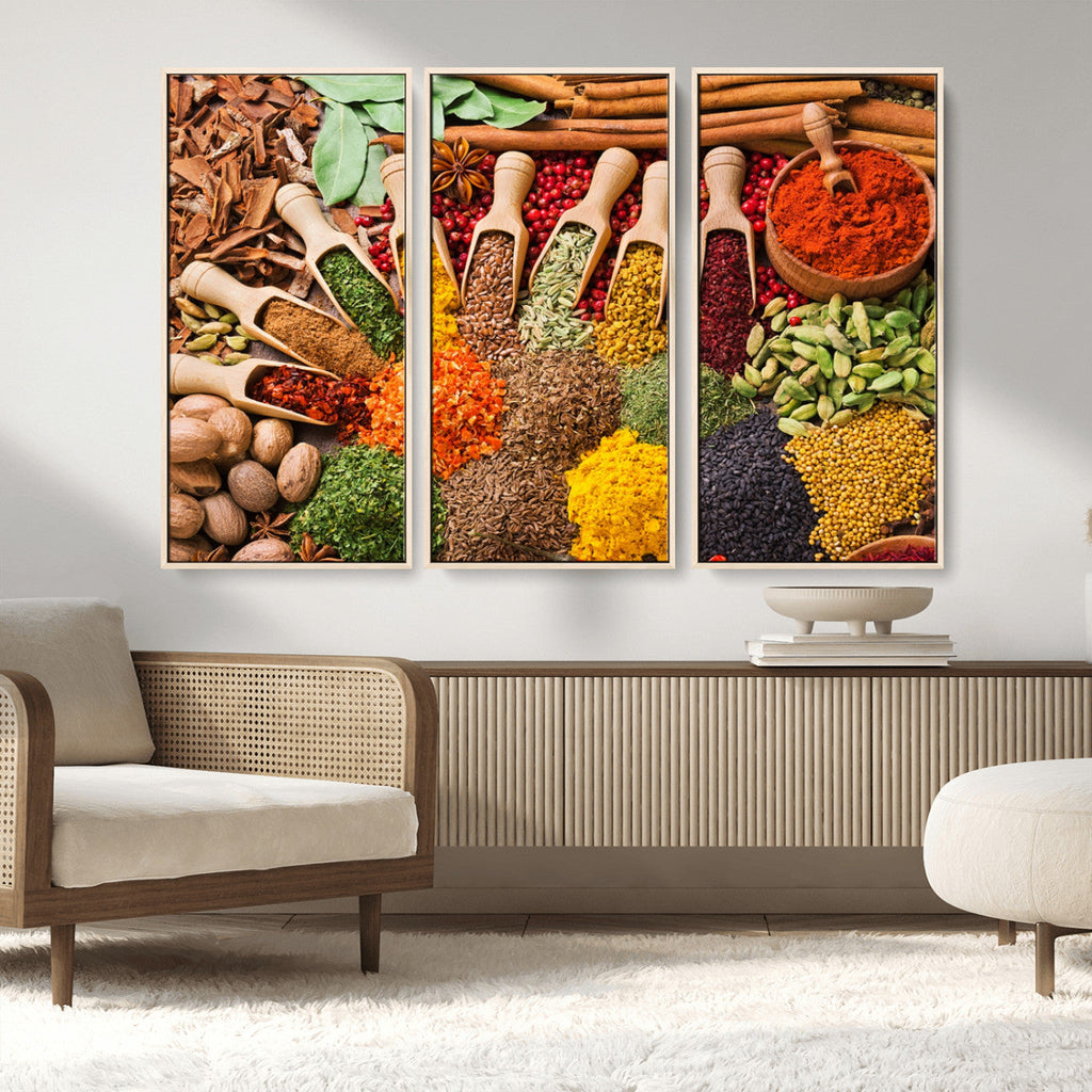 Spices Kitchen Wall Art Canvas Print