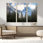 Half Dome Yosemite California Wall Art Canvas Print El Capitan