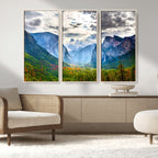 Yosemite Park Half Dome 3 Panel Canvas Print | Large Giclée Landscape Wall Art