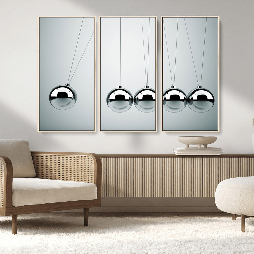 Newton's Cradle Wall Art Canvas Print | Framed Newton Cradle Wall Art