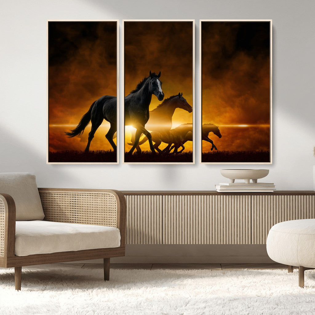 Horse Wall Art Canvas Print, Multi Panel Animal Canvas Print