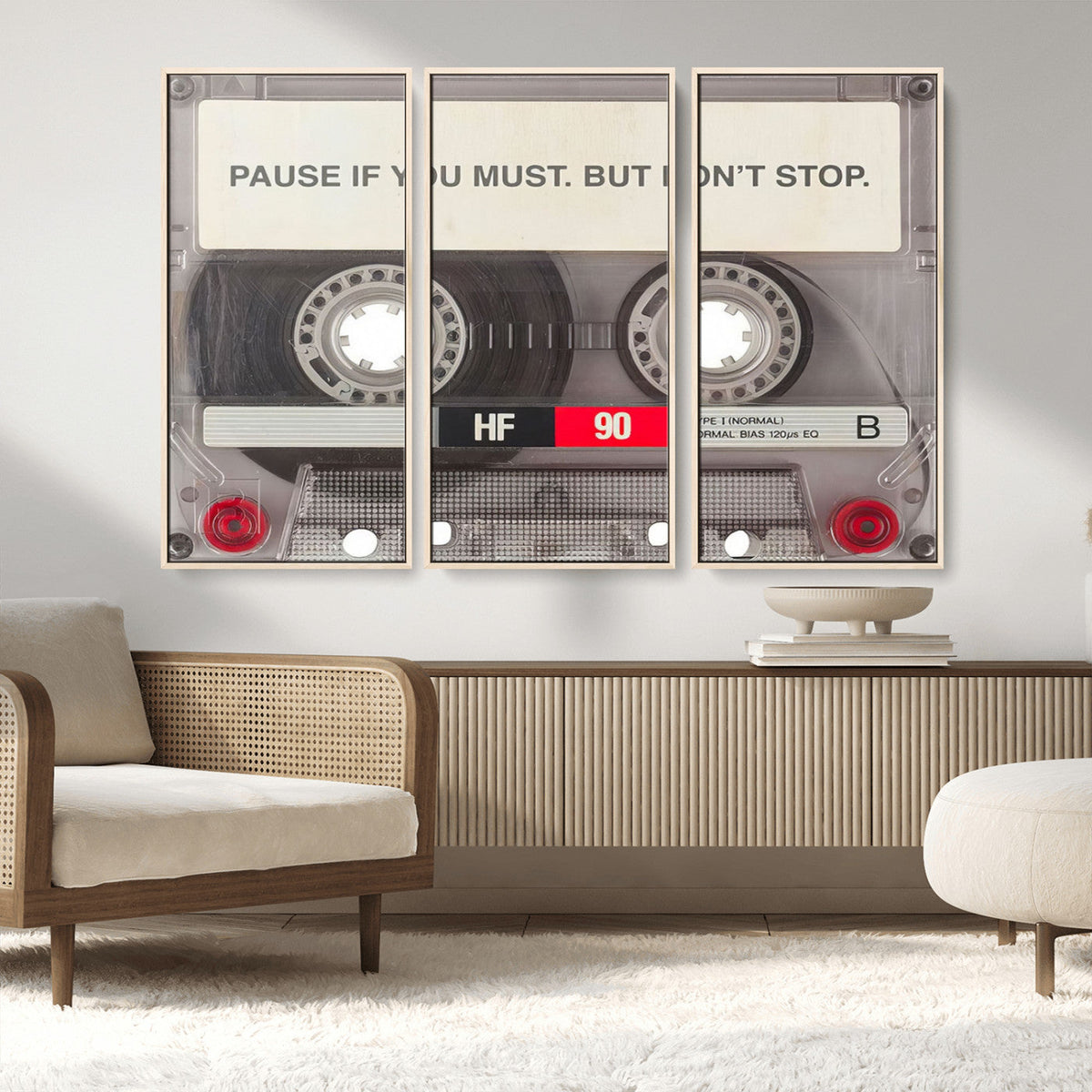 Music Cassette Iconic Wall Art Canvas Print