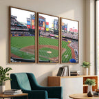 New York Mets Baseball Team Print, Citi Field Baseball Stadium Wall Art