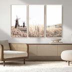 Farm Prints, Set of 6 Farmhouse Wall Art Canvas, Country House Decor