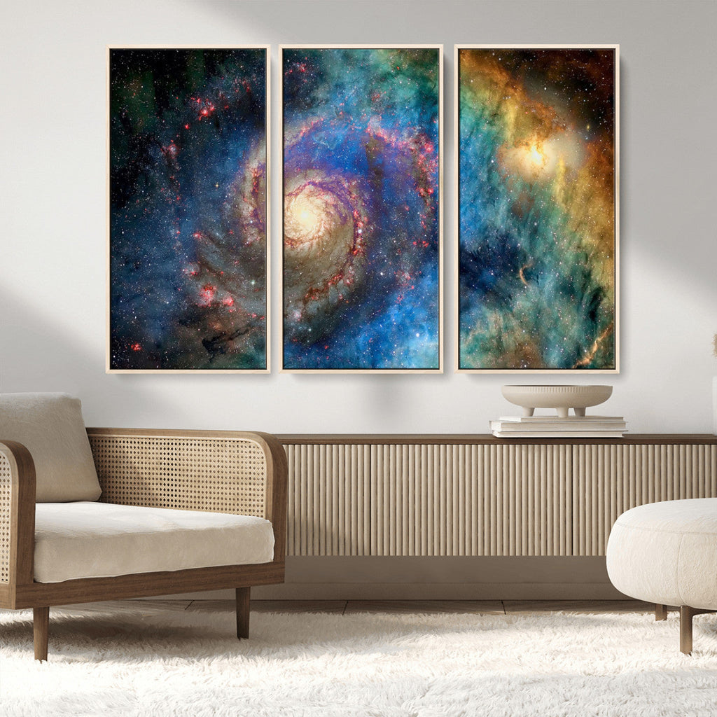 Spiral Galaxy Wall Art Canvas Print