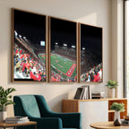 Houston Cougars Football Team Print, Houston TDECU Stadium