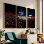 Rutgers Scarlet Knights Football Team Print, SHI Stadium, Framed and Ready to Hang
