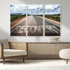 Recovery Road Wall Art Canvas Print