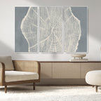 Abstract Tree Ring Wall Art Canvas Print, Framed and Ready to Hang