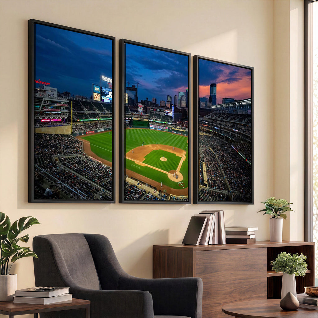 Target Field Wall Art Canvas Print, Baseball Stadium