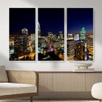 Atlanta Skyline Wall Art Canvas Print | Modern Cityscape
