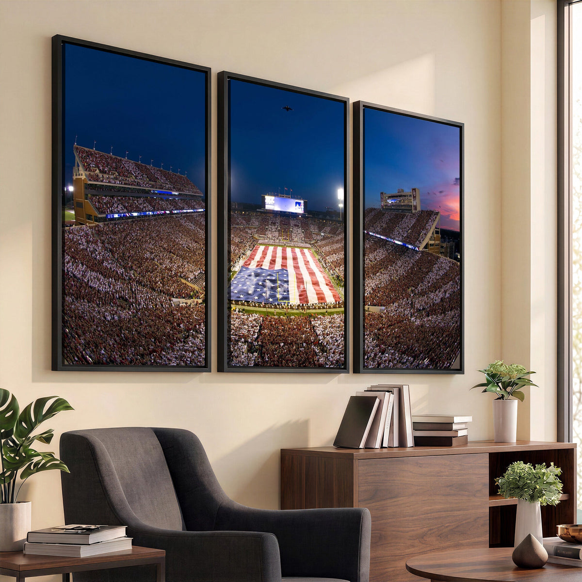 Oklahoma Sooners Memorial Stadium Wall Art Canvas Print