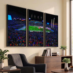 Ole Miss Rebels Vaught Hemingway Stadium Wall Art Canvas Print