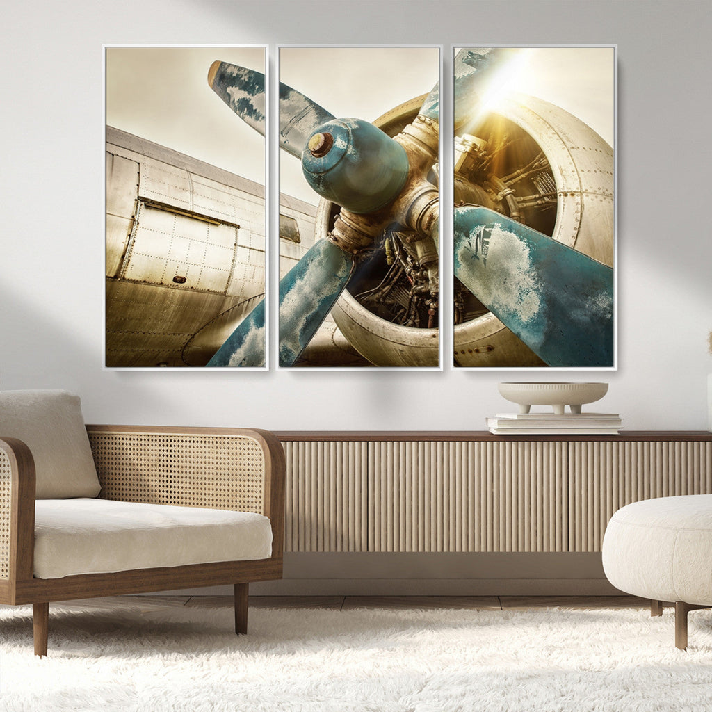 Vintage Airplane Canvas Print