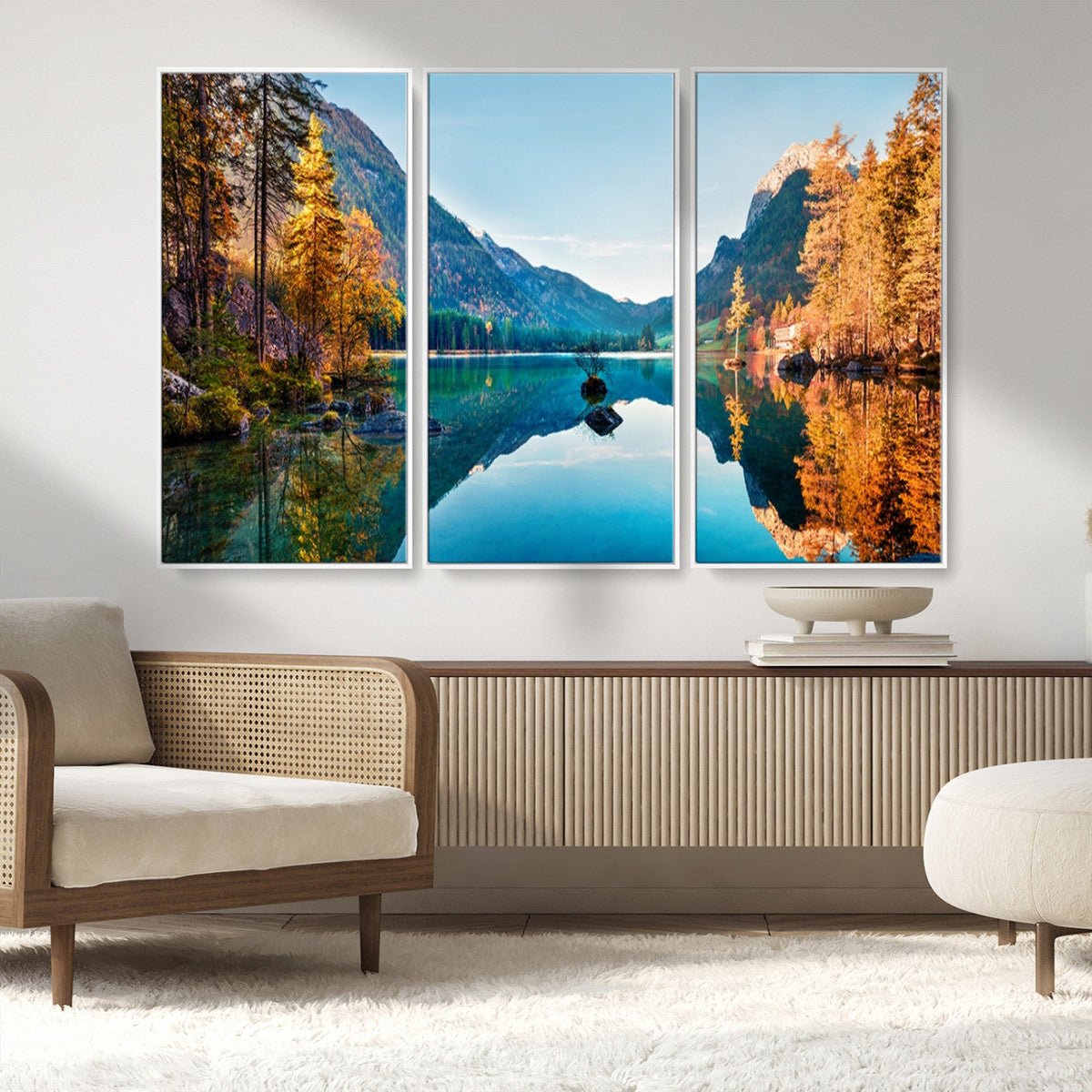 Fantastic Autumn Panorama Wall Art Canvas Print