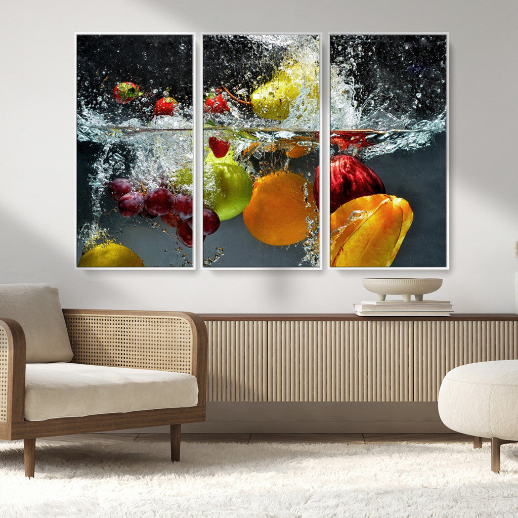 Kitchen Vegetables World Wall Art Canvas Print