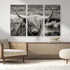 Cow Focus Canvas Wall Art Print