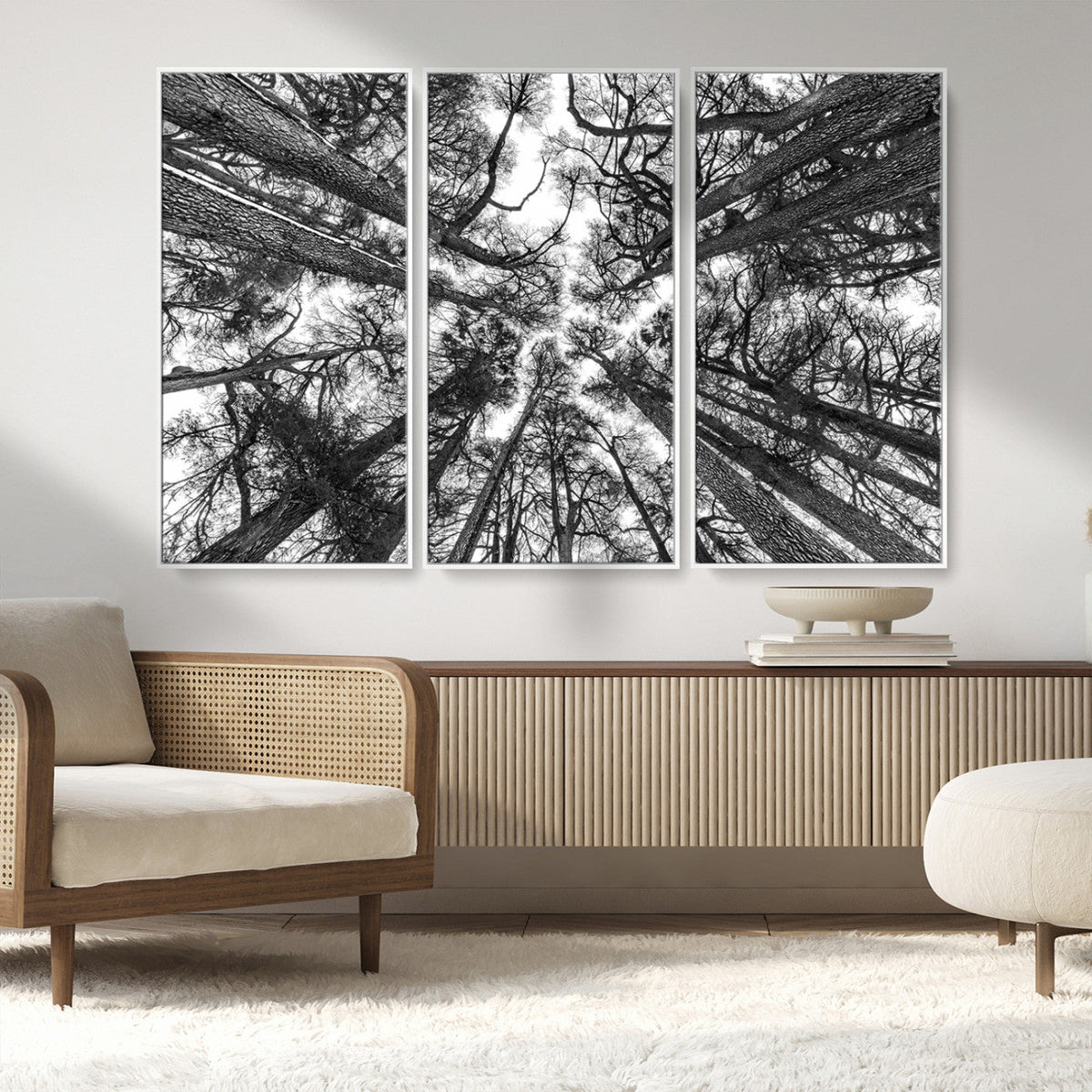 Trees Contemporary Art Canvas Print