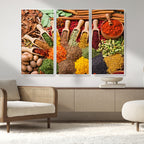 Spices Kitchen Wall Art Canvas Print
