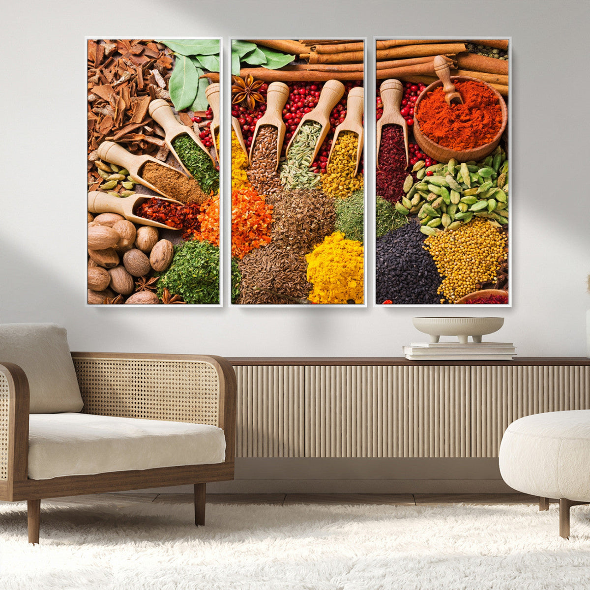 Spices Kitchen Wall Art Canvas Print