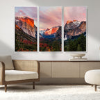 Yosemite Half Dome Wall Art Canvas Print El Capitan