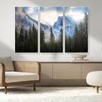 Half Dome Yosemite California Wall Art Canvas Print El Capitan