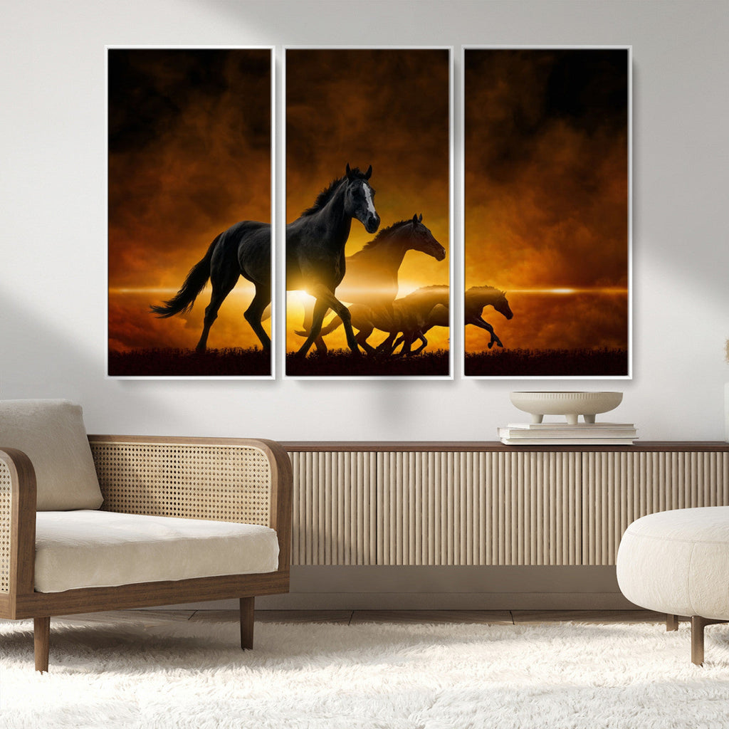 Horse Wall Art Canvas Print, Multi Panel Animal Canvas Print
